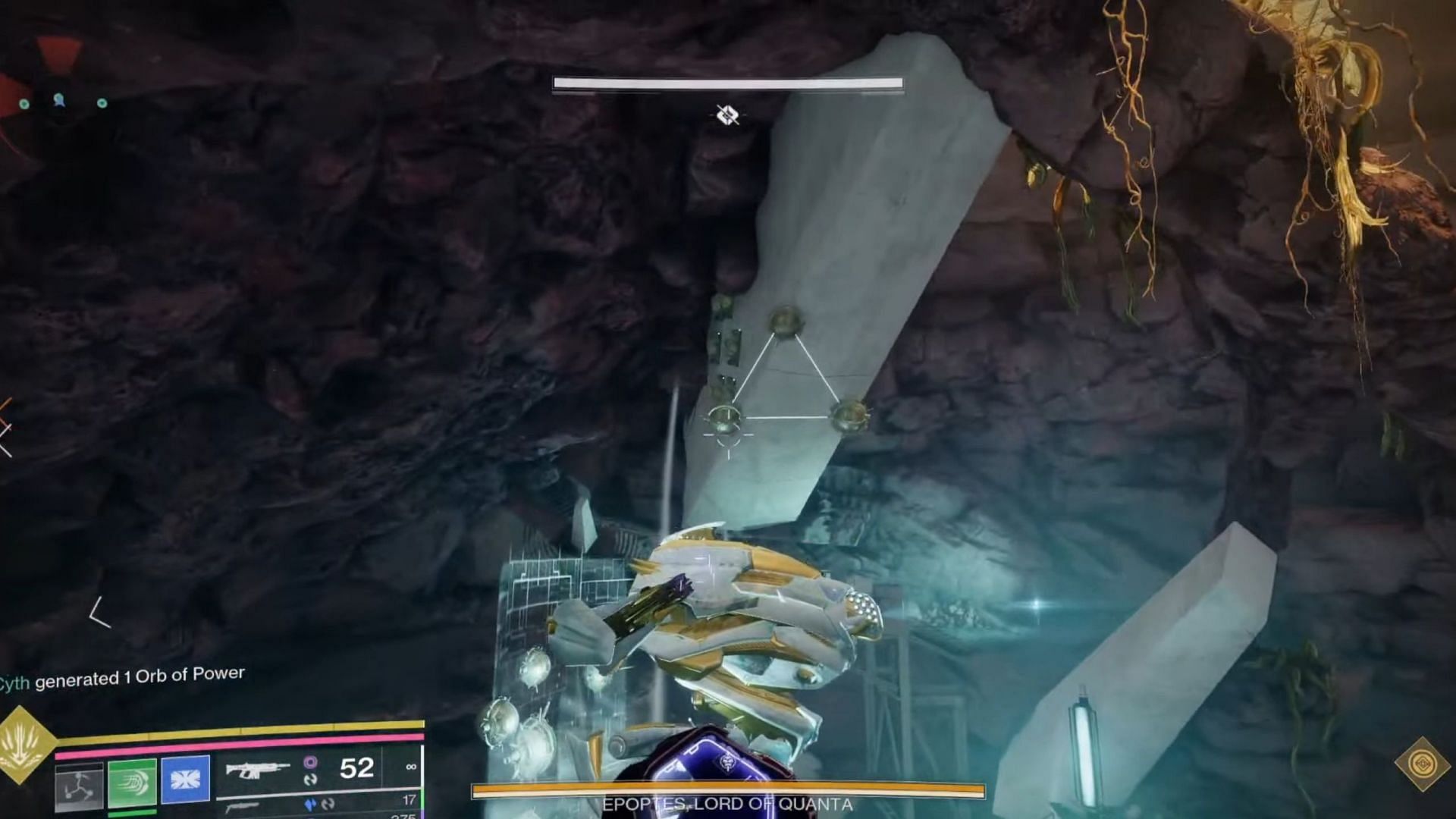 Triangle over Hydra's health in Destiny 2 (Image via Bungie/DattoYT)